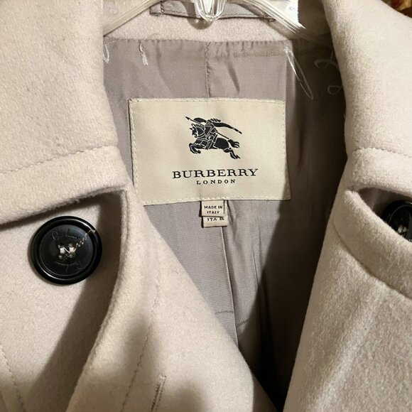 Burberry London Wool Coat size 46 EUC - Picture 6 of 9
